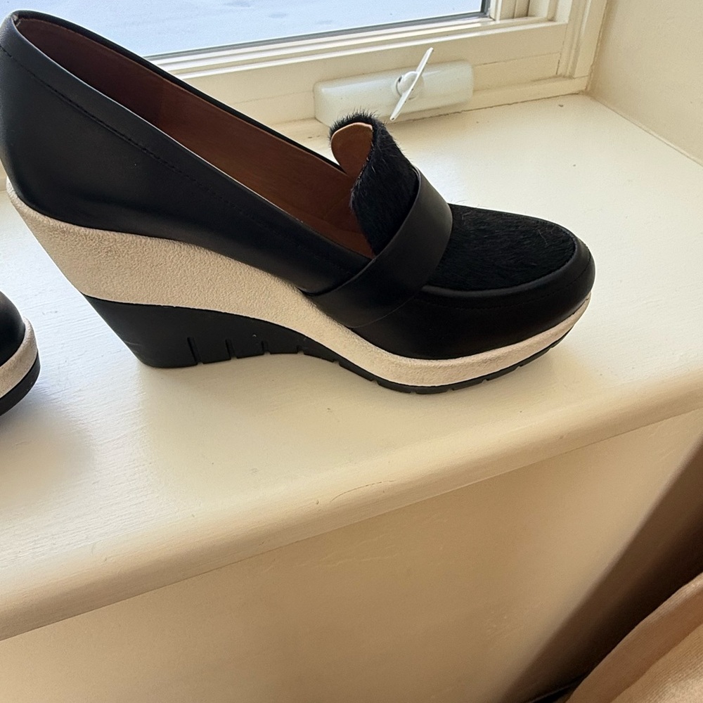 United Nude Black and White Wedge Shoes - Picture 2 of 6